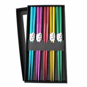 Vintage Urban Outfitters Metallic Colorful Chopsticks Set